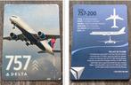 Delta Airlines: Boeing 757-200 (Card No. 70), Verzamelen, Luchtvaart en Vliegtuigspotten, Ophalen of Verzenden