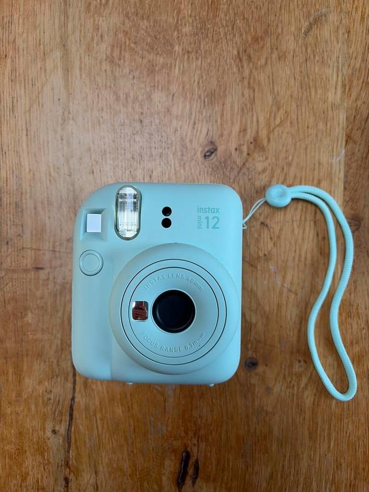 Instax Mini 12 Instant Camera - Mintgroen, Audio, Tv en Foto, Fotocamera's Digitaal, Zo goed als nieuw, Compact, Overige Merken