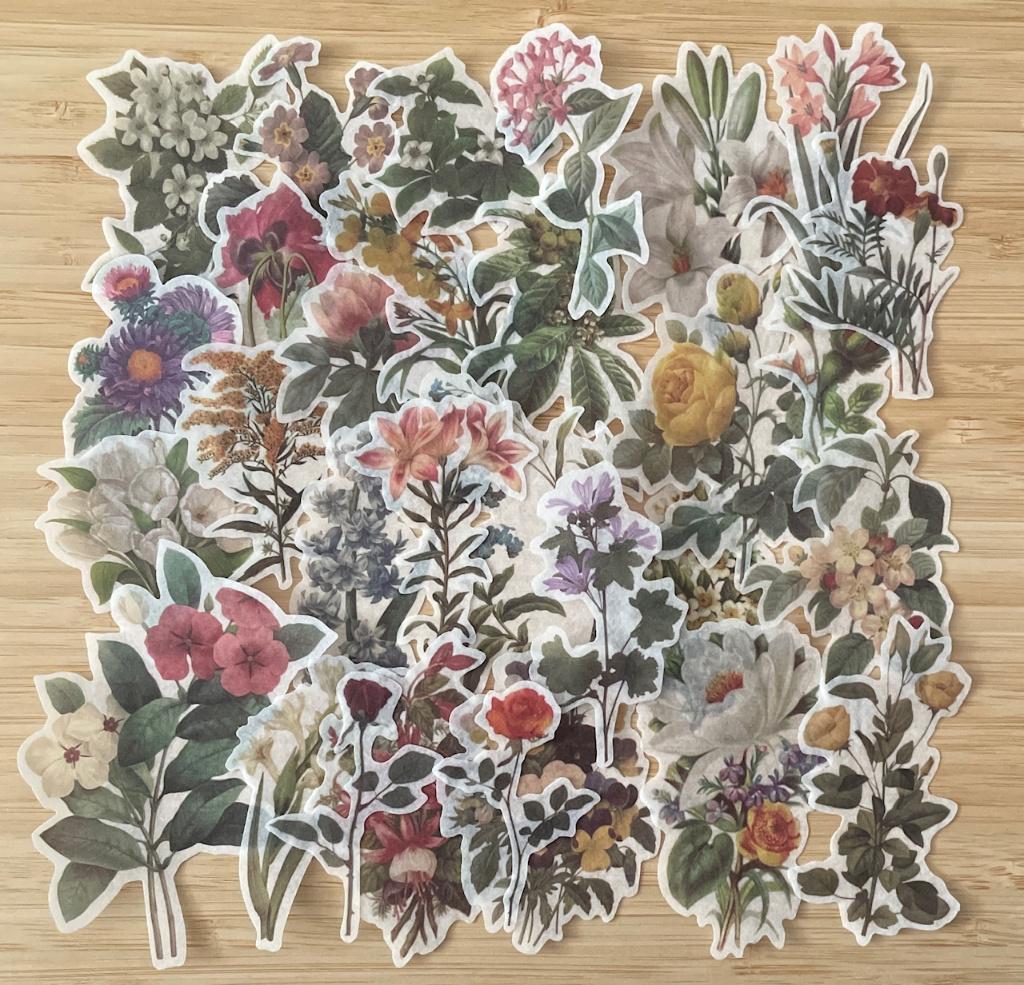 Bloemen stickers, Verzenden, Nieuw, Meerdere stickers