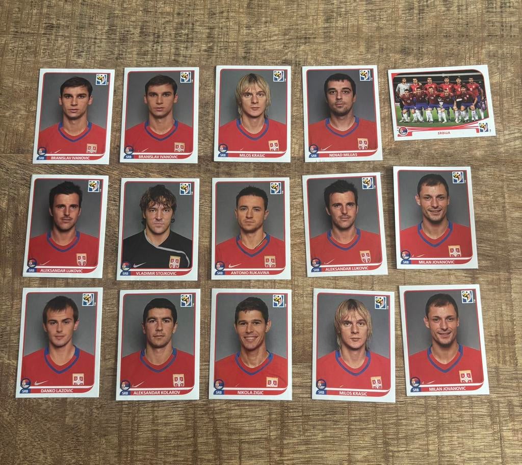 Panini WK 2010 Servie Stickers, Ophalen of Verzenden, Zo goed als nieuw, Buitenlandse clubs, Poster, Plaatje of Sticker