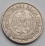 50 Reichspfennig 1928A Duitse Rijk Antieke Munt Reichsmark, Ophalen of Verzenden, Duitsland