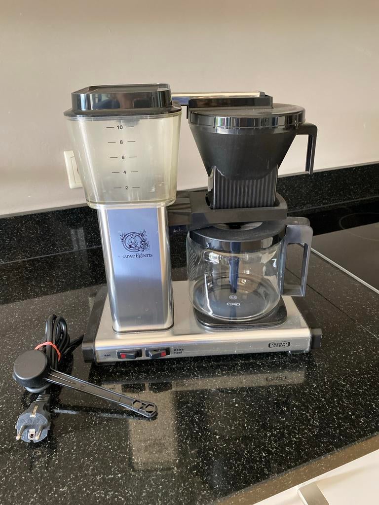 Douwe Egberts Technivorm Moccamaster Koffiezetapparaat, Witgoed en Apparatuur, Koffiezetapparaten, Gebruikt, Gemalen koffie, Koffiemachine