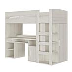 Montana hoogslaper - 90x200 - Wit eikenkleur