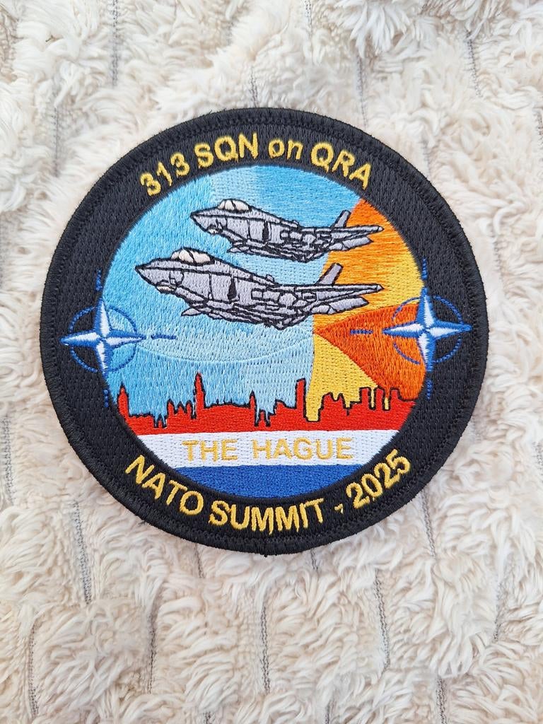 Klu embleem nato summit, Ophalen of Verzenden, Luchtmacht, Nederland, Embleem of Badge