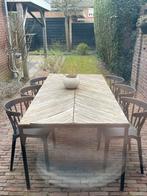 Tuintafel van acaciahout, Tuin en Terras, Ophalen, Gebruikt, Rechthoekig, Hout