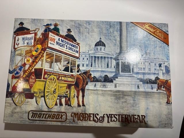 Matchbox London Omnibus 1886 Paardengetrokken Buswagen, Ophalen of Verzenden, Zo goed als nieuw, Bus of Vrachtwagen