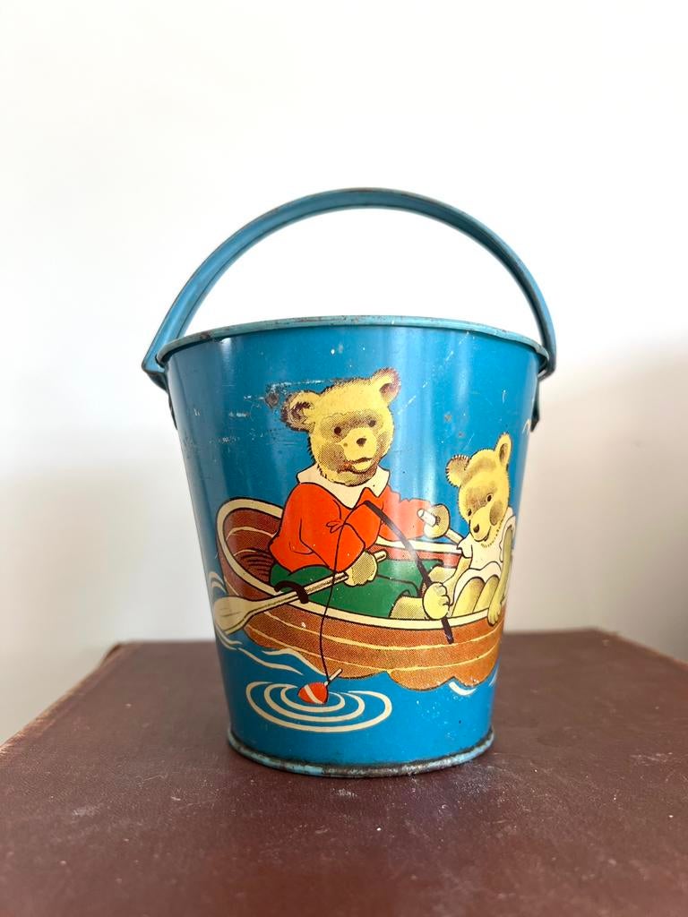 OUD ZANDEMMERTJE BLIK/ TIN, Antiek en Kunst, Antiek | Speelgoed, Ophalen of Verzenden