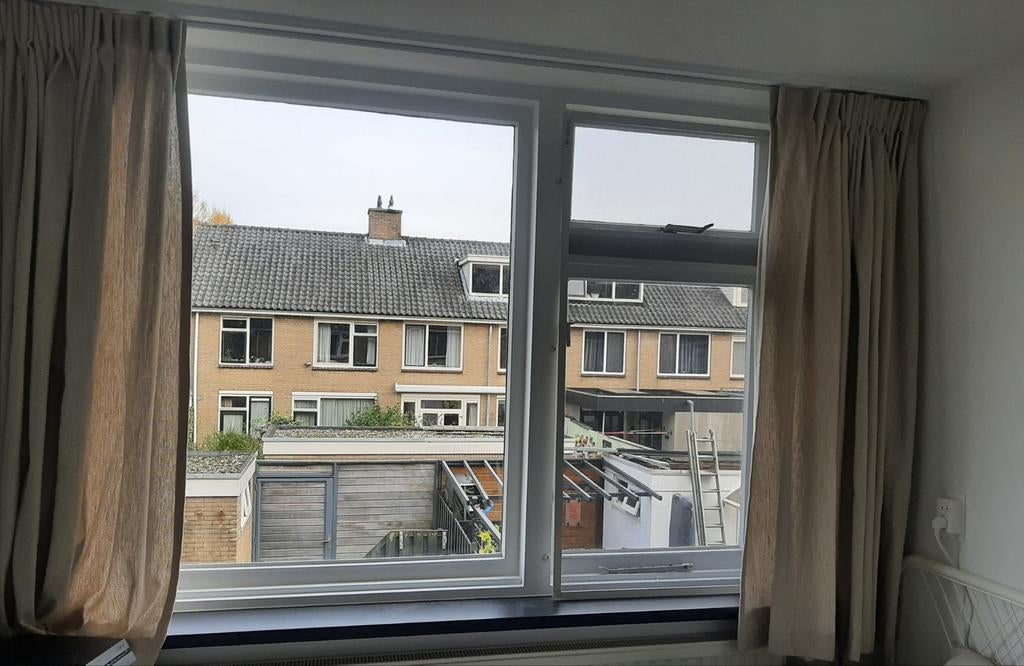 Zandkleurige gordijnen, Strand, Crème, Ophalen of Verzenden, Zo goed als nieuw