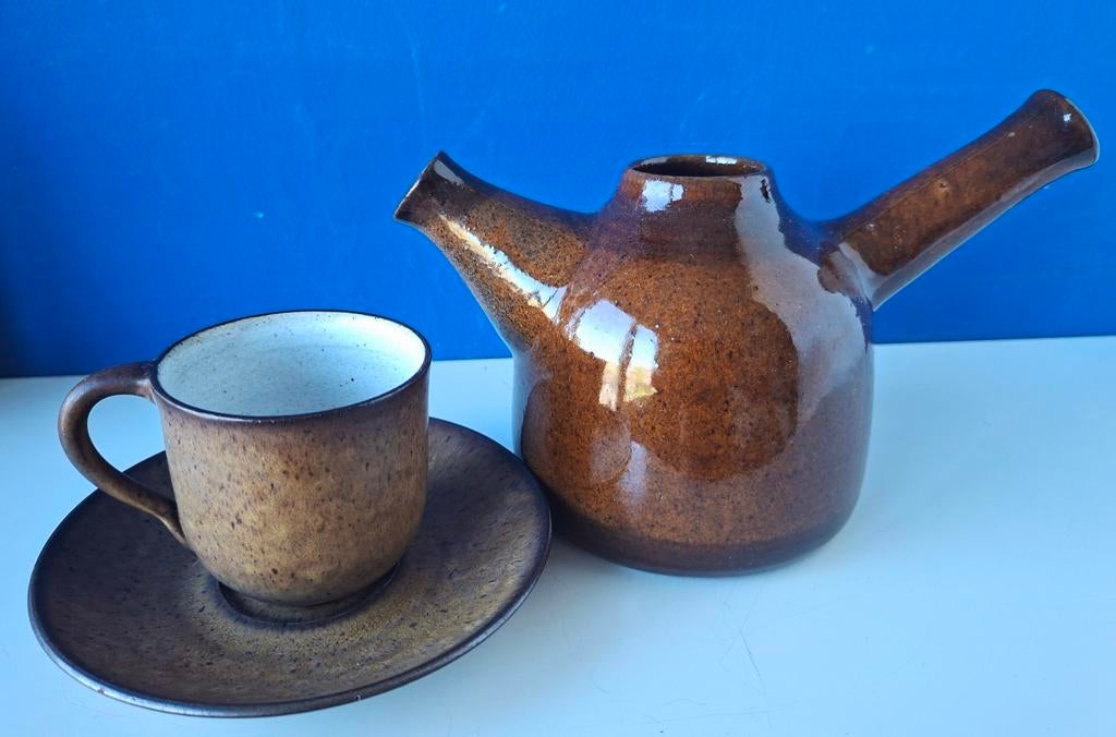 Vintage Zaalberg G3 koffiepot/60s, Huis en Inrichting, Keuken | Servies, Zo goed als nieuw, Overige typen, Overige stijlen, Aardewerk