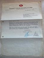 074) ORIGINELE BRIEF TALENS NV APELDOORN 1949 JUBILEUM, Ophalen of Verzenden, Gebruikt, Overige typen