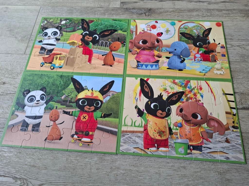 Bing 4-in-1 puzzels, Ophalen of Verzenden, 10 tot 50 stukjes, Zo goed als nieuw, 2 tot 4 jaar