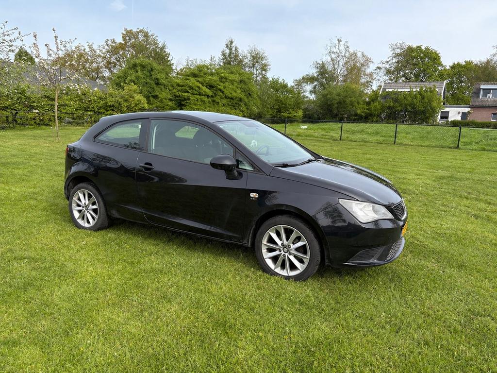 Seat Ibiza 1.2 TSI 77KW 2013 Zwart, Auto's, Voorwielaandrijving, 40 €/maand, 990 kg, 1200 kg