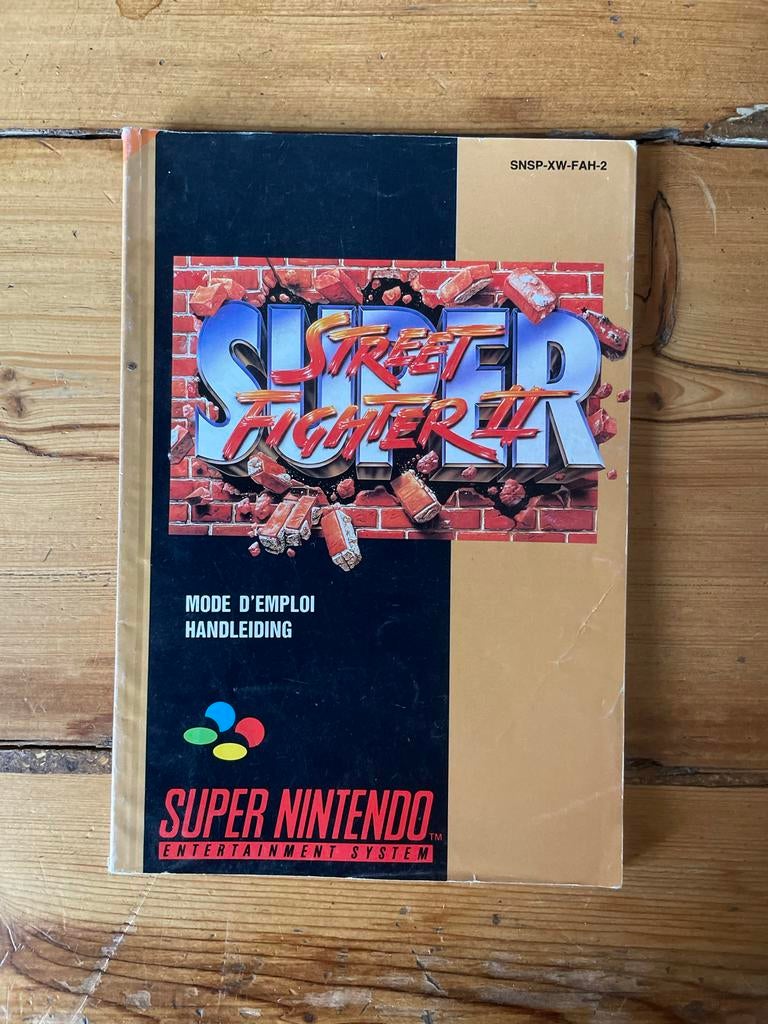 Handleiding Super Street Fighter II SNES, Spelcomputers en Games, Gebruikt, Vechten, 2 spelers, Ophalen of Verzenden