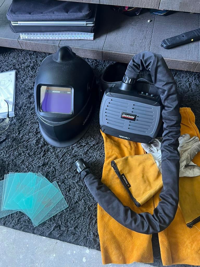 Lashelm met filter, Ophalen of Verzenden, Zo goed als nieuw