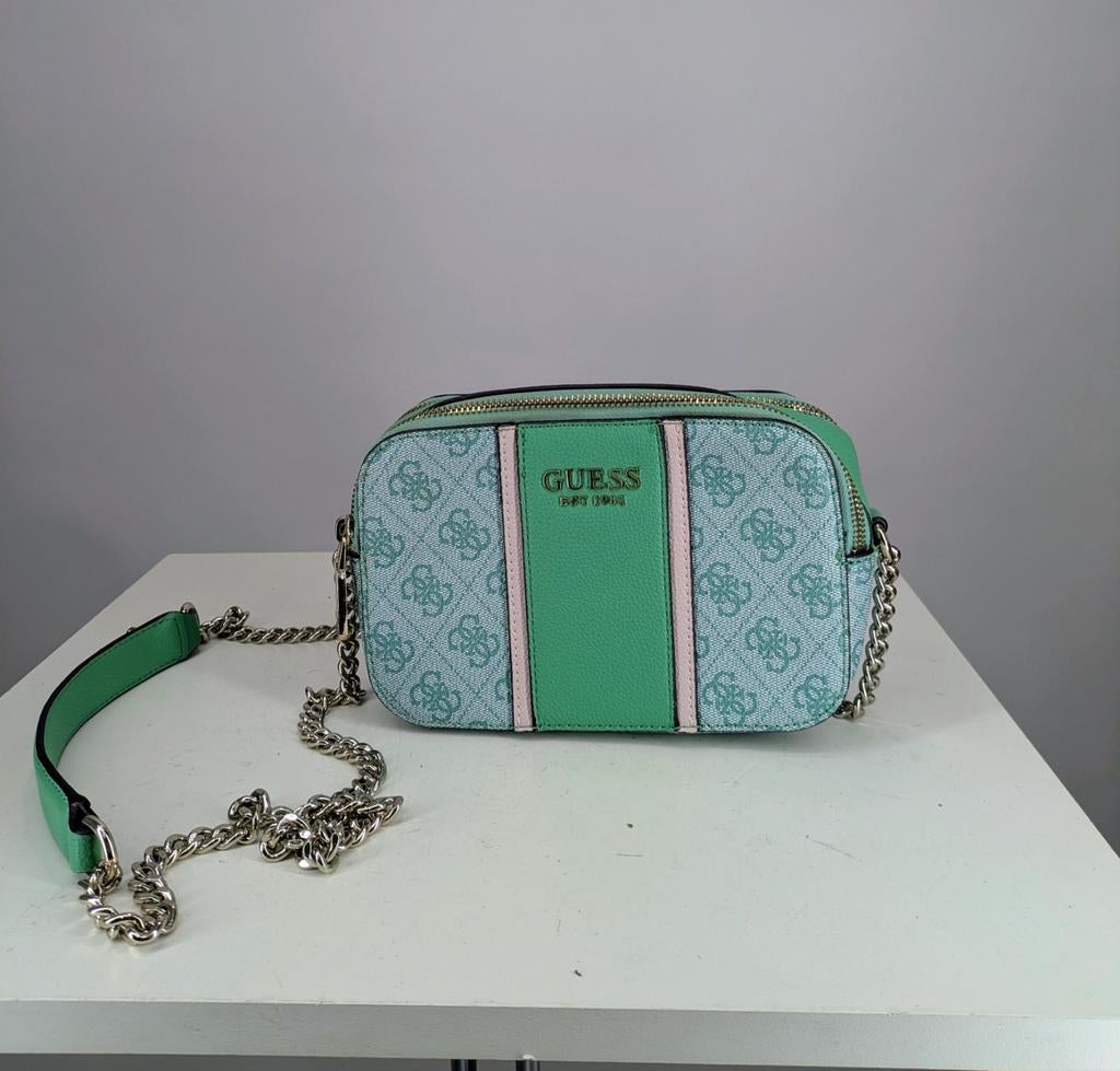 Guess Cathleen Camera Bag - Mint Groen, Guess, Ophalen of Verzenden, Zo goed als nieuw, Geen idee