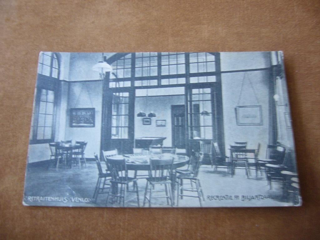 VENLO  =  RETRAITEHUIS - RECREATIE EN BILJARTZAAL BRIEFKAART, Ophalen of Verzenden, 1920 tot 1940, Gelopen, Limburg