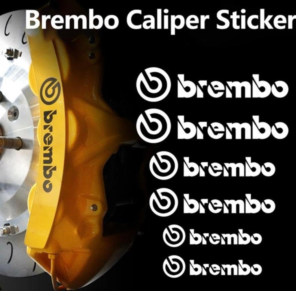 Brembo remklauw stickers – set van hoge kwaliteit, Auto diversen, Autostickers, Ophalen of Verzenden