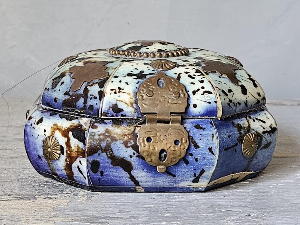 Antiek byoux doosje beender, Antiek en Kunst, Curiosa en Brocante, Ophalen of Verzenden
