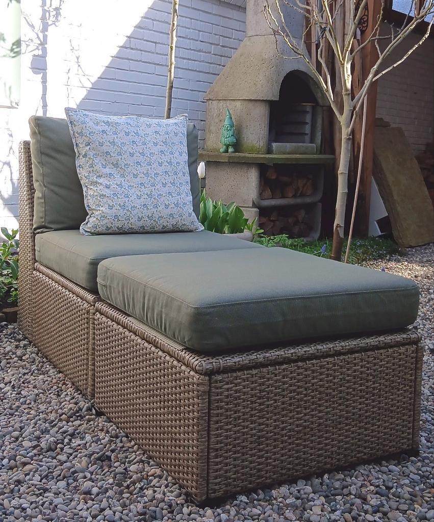 Wicker Daybed _  Lounger, (Nieuw), Tuin en Terras, Tuinsets en Loungesets, Nieuw, Loungeset, Wicker, Ophalen