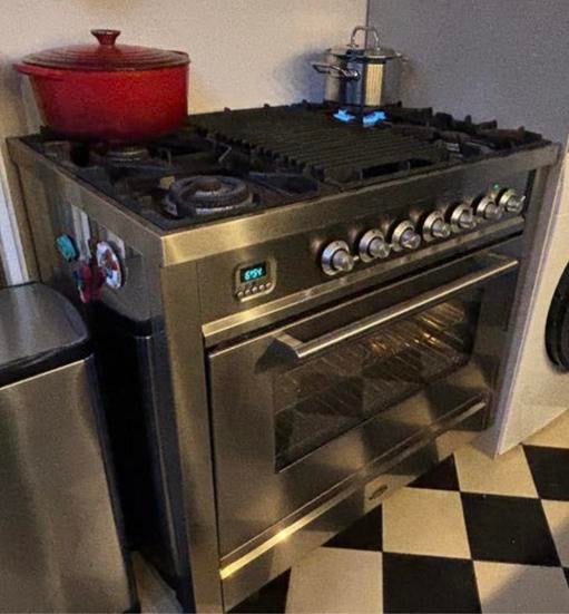 Boretti fornuis met heel veel accessoires!, Ophalen, 60 cm of meer, Zo goed als nieuw, Energieklasse A of zuiniger