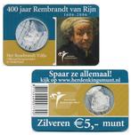 Zilveren Vijfje 2006; Rembrandt van Rijn (400 jaar) Coincard, Postzegels en Munten, Munten | Nederland, Verzenden, Koningin Beatrix