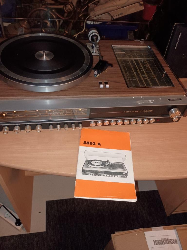 Platenspeler jr'70 Aristona High Fidelity Combi Platenspeler, Ophalen, Gebruikt, Platenspeler, Overige merken
