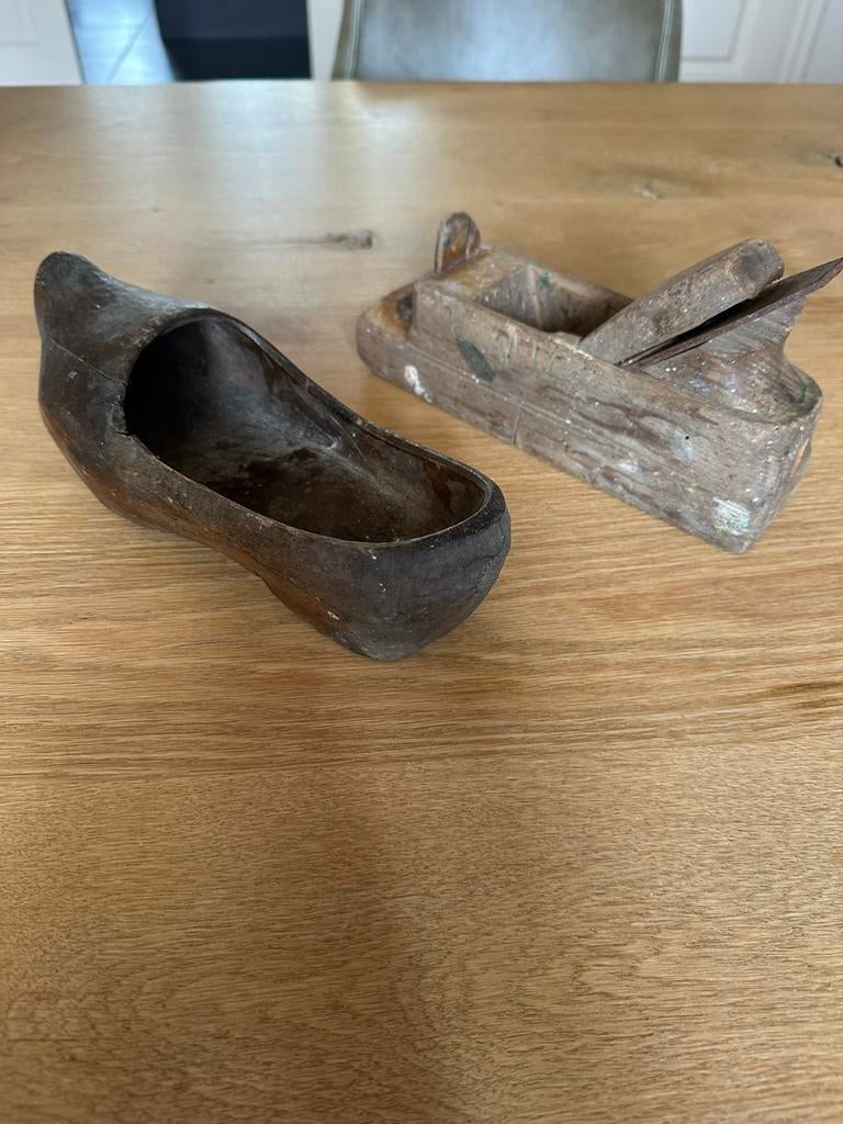 Blokschaaf en houten klomp, Ophalen of Verzenden