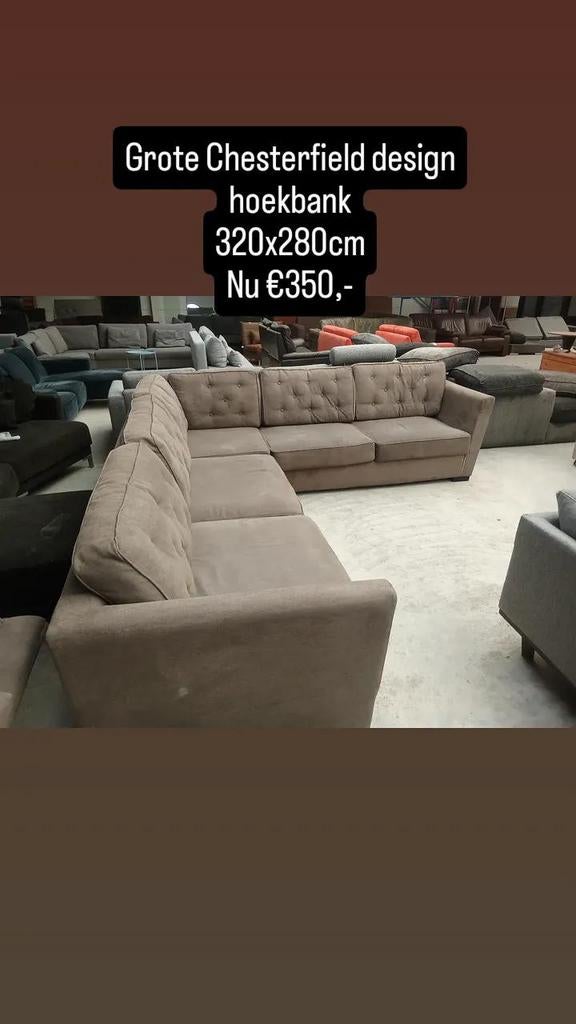 Grote voorraad hoekbanken lage prijzen!!, Huis en Inrichting, Fauteuils, ., Ophalen of Verzenden, Zo goed als nieuw, .
