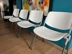 4 CASTELLI STOELEN DSC 106 Ontwerpjaar 1960, Ophalen, Zo goed als nieuw, Wit, Hout