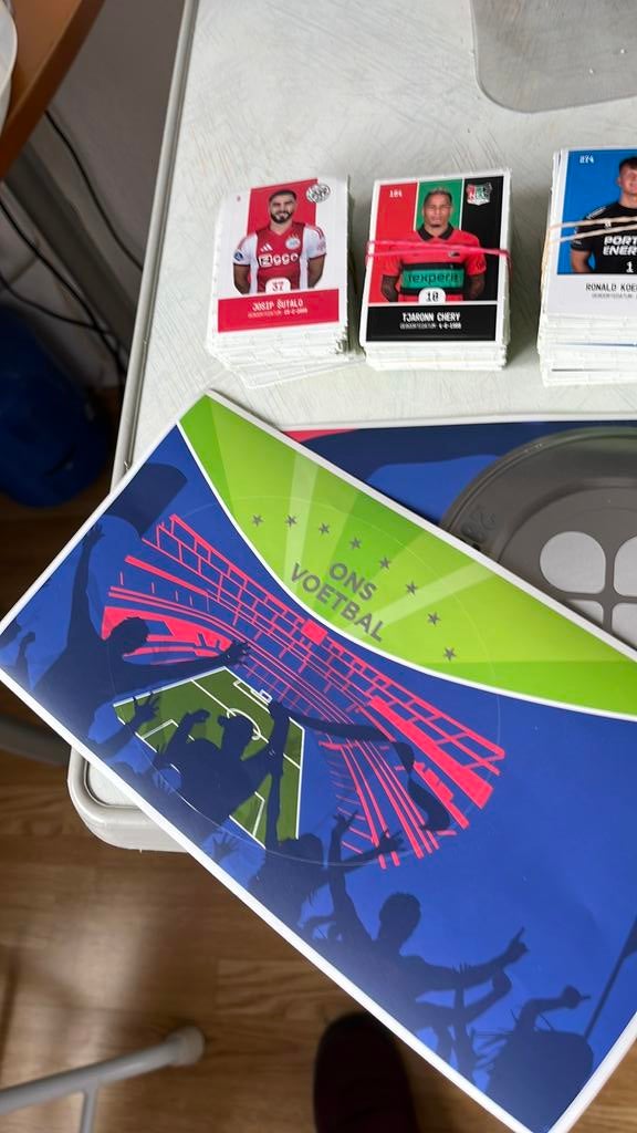 Boek en voetbal plaatjes, Ophalen of Verzenden, Zo goed als nieuw, Meerdere stickers