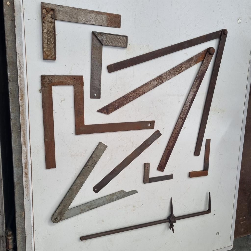 Antiek meet gereedschap meetgereedschap, Ophalen