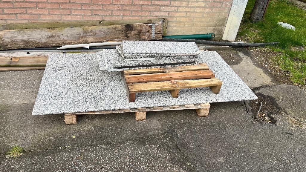 sier stenen, Tuin en Terras, Grind, Keien en Split, Gebruikt, Overige typen, Wit, Marmer, Ophalen