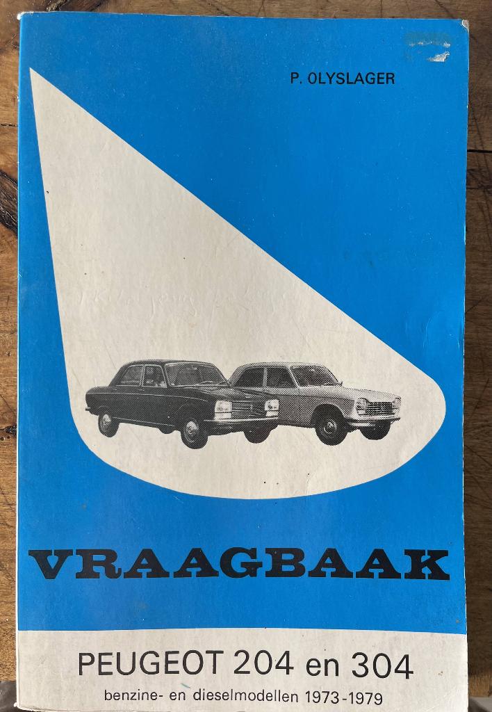 peugeot 204 304 vraagbaak olyslager, Verzenden