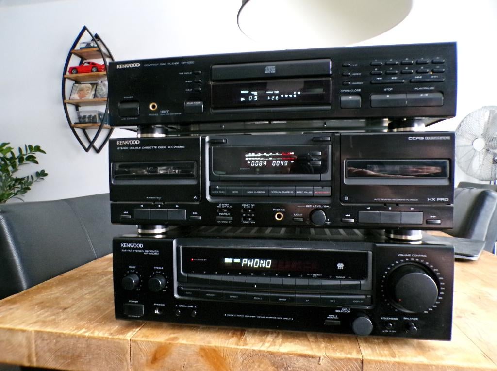 Zeer mooie Kenwood HiFi set, CD speler nog in originele doos, Overige merken, Tuner of Radio, Zo goed als nieuw, Losse componenten