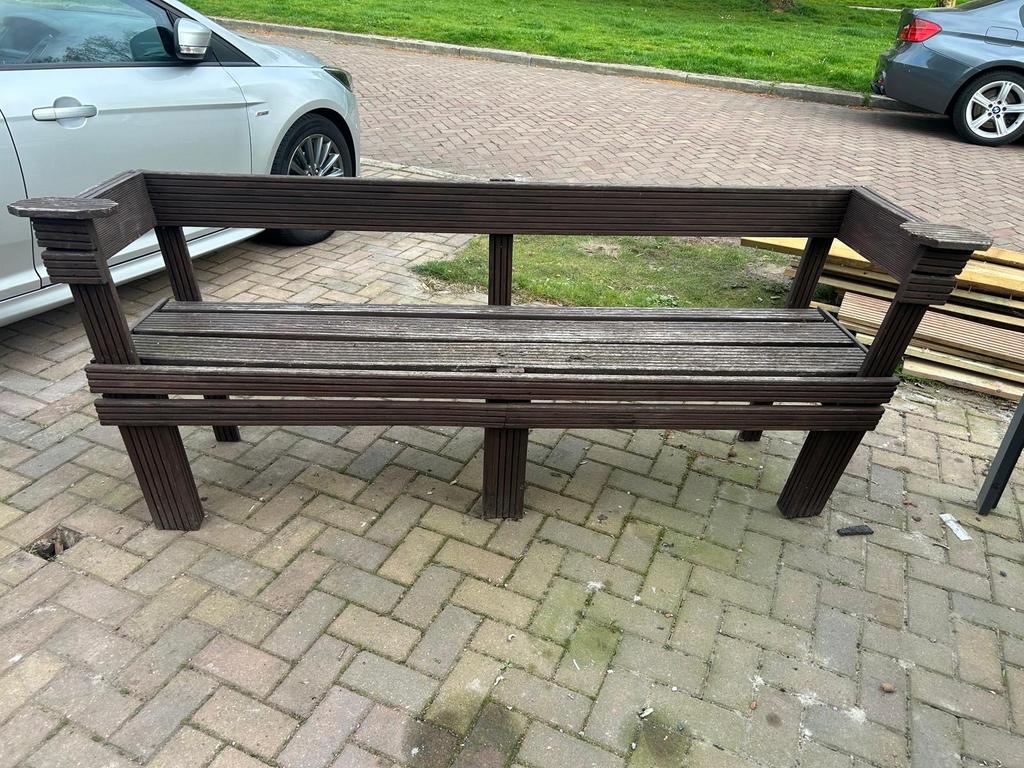 Houten bankje, Ophalen, Gebruikt, Hout