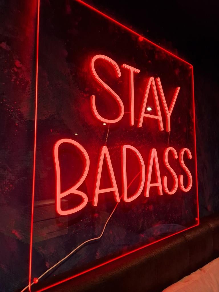 Bold Monkey Stay badass, Ophalen of Verzenden, Zo goed als nieuw, Reclamebord