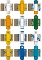 Bouwplaten voor 20 inch containers, schaal N, Gelijkstroom, Overige typen, Nieuw, NS