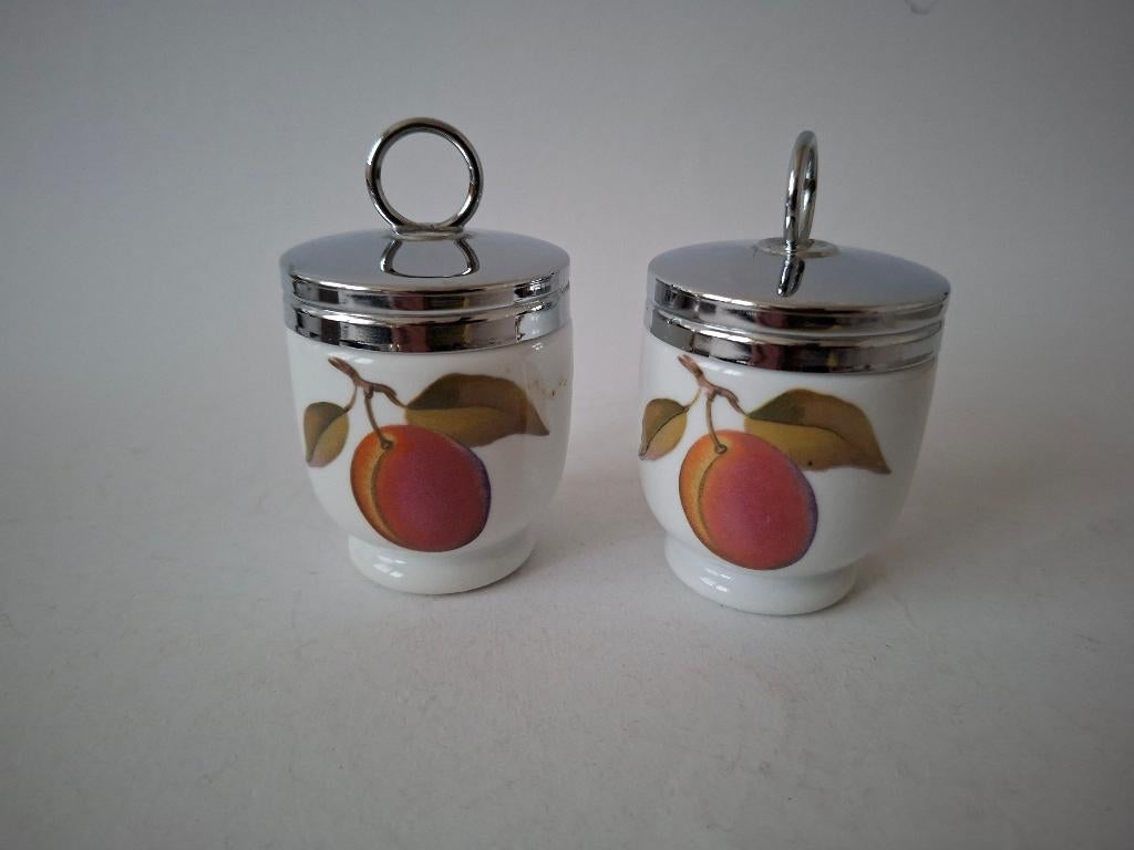 2 egg coddlers Royal Worcester (501), Ophalen of Verzenden