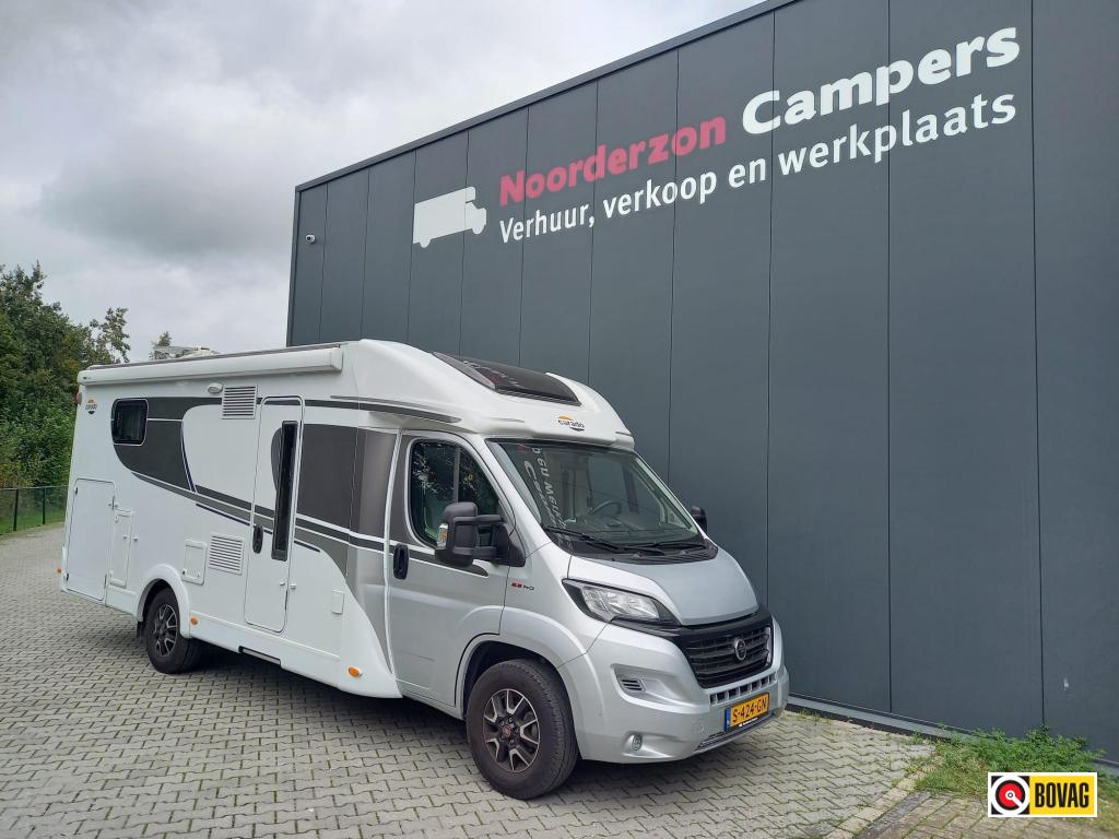Carado - automaat - heel netjes, Caravans en Kamperen, Campers, Automaat, Ringverwarming, Fiat, Koelkast