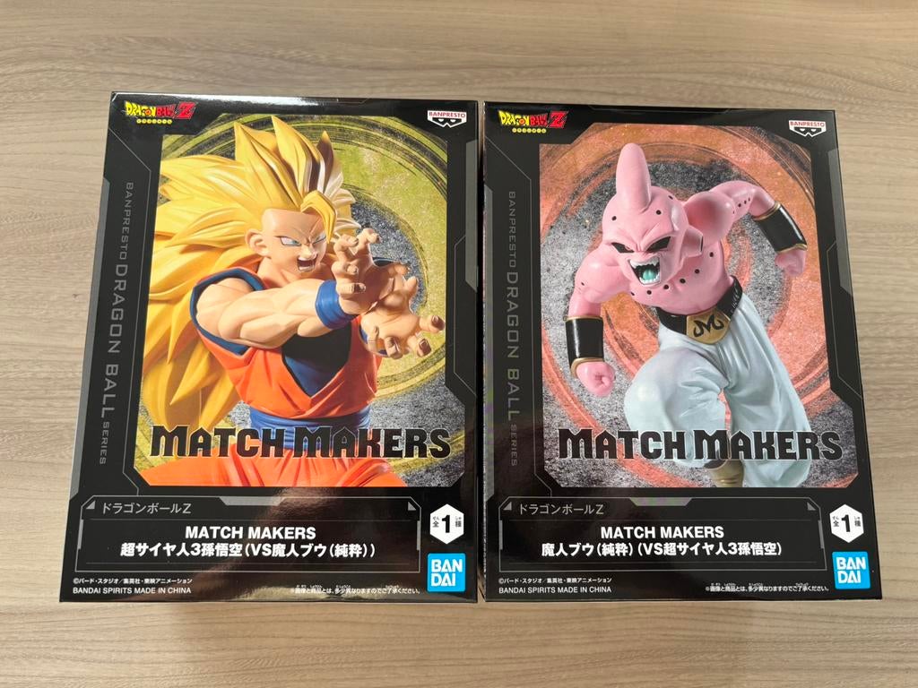 DBZ Match Makers SSJ3 Goku vs Majin Buu Pure Banpresto, Ophalen of Verzenden, Zo goed als nieuw