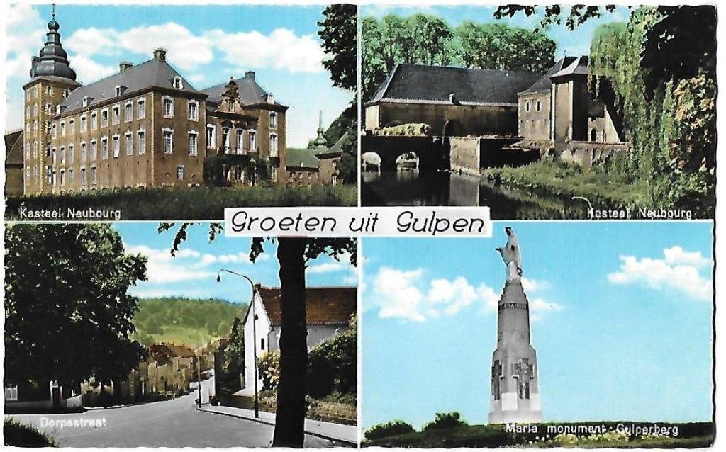 Gulpen oude gelopen ansichtkaart ( a1677 ), Verzamelen, Ophalen of Verzenden, 1960 tot 1980, Gelopen, Limburg