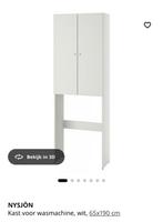 IKEA Nysjön wasmachinekast - wit, 65x190 cm, Ophalen of Verzenden, Zo goed als nieuw