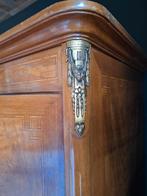 Antieke Franse Kledingkast met Spiegel en Inlegwerk, Ophalen