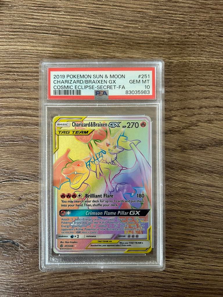 Pokémon Sun&Moon rainbow Charizard&Braixen GX, Ophalen, Nieuw
