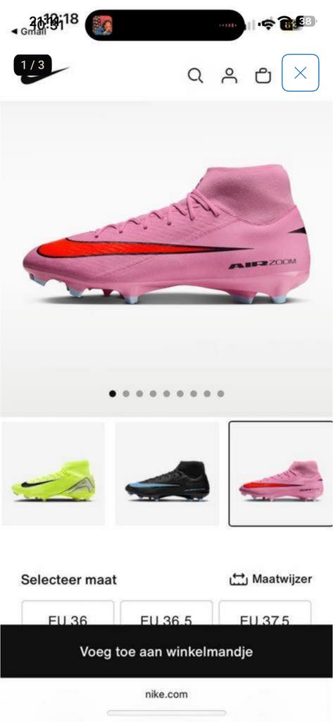 NIKE Voetbalschoenen / kicksen / veldschoenen maat 40,5, Maat XS of kleiner, Schoenen, Ophalen of Verzenden, Zo goed als nieuw