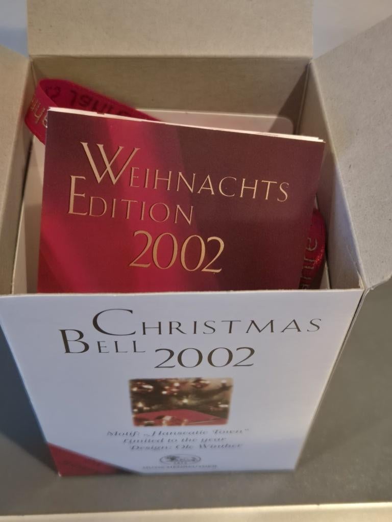 Kerstklokje Hutschenreuther 2002 - 25 jaar - Ole Winther, Diversen, Kerst, Verzenden, Nieuw