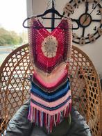 Gehaakte jurk met franjes, kleurrijk, Ophalen of Verzenden, Nieuw, Korte mouw