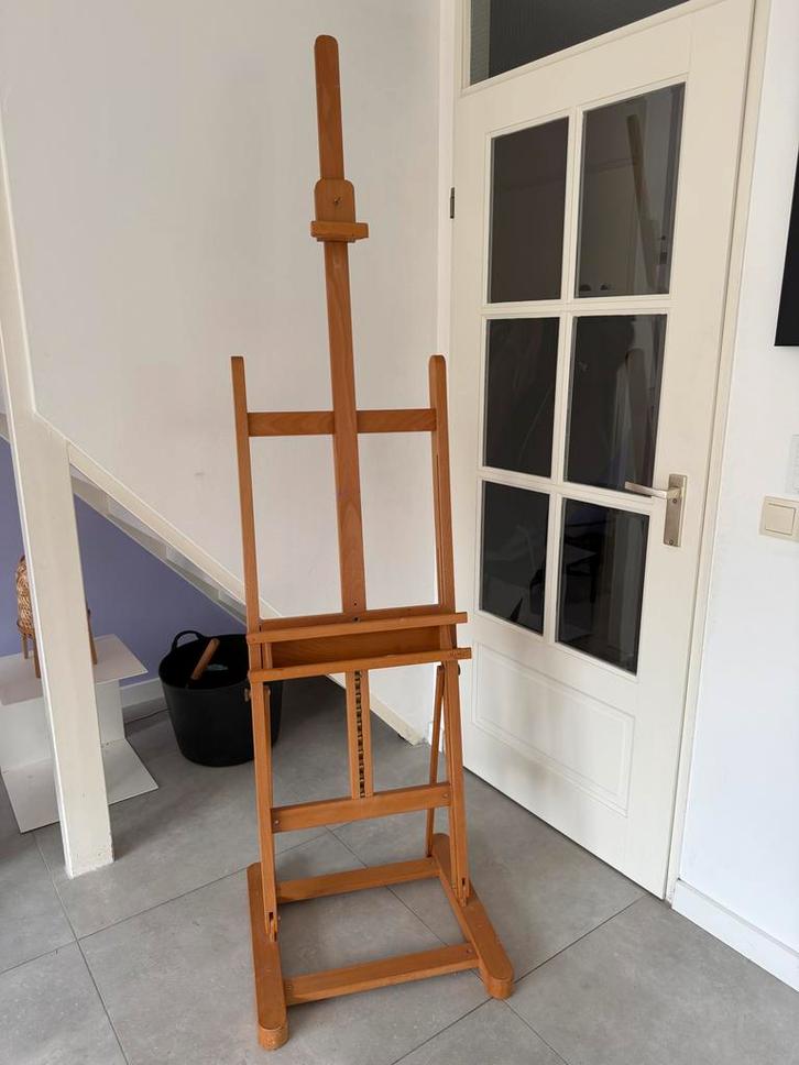 Professionele MABEF Schildersezel Beukenhout - Z.G.A.N., Hobby en Vrije tijd, Schilderen, Zo goed als nieuw, Ezel, Ophalen