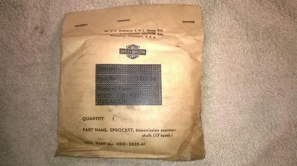 nos voortandwiel 17 th  wla wlc liberator flathead, Motoren, Ophalen of Verzenden, Nieuw