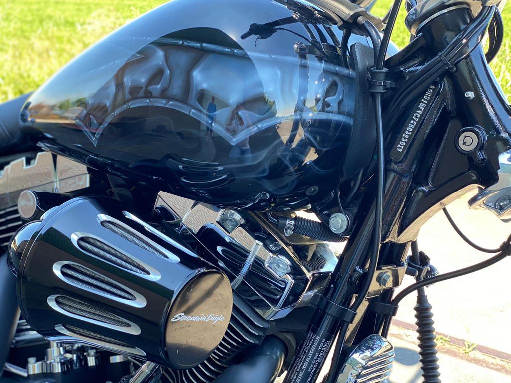 Prachtige gepainte Harley Davidson FXSB Breakout (2016), Motoren, Motoren | Harley-Davidson, 2 cilinders, Chopper, Particulier
